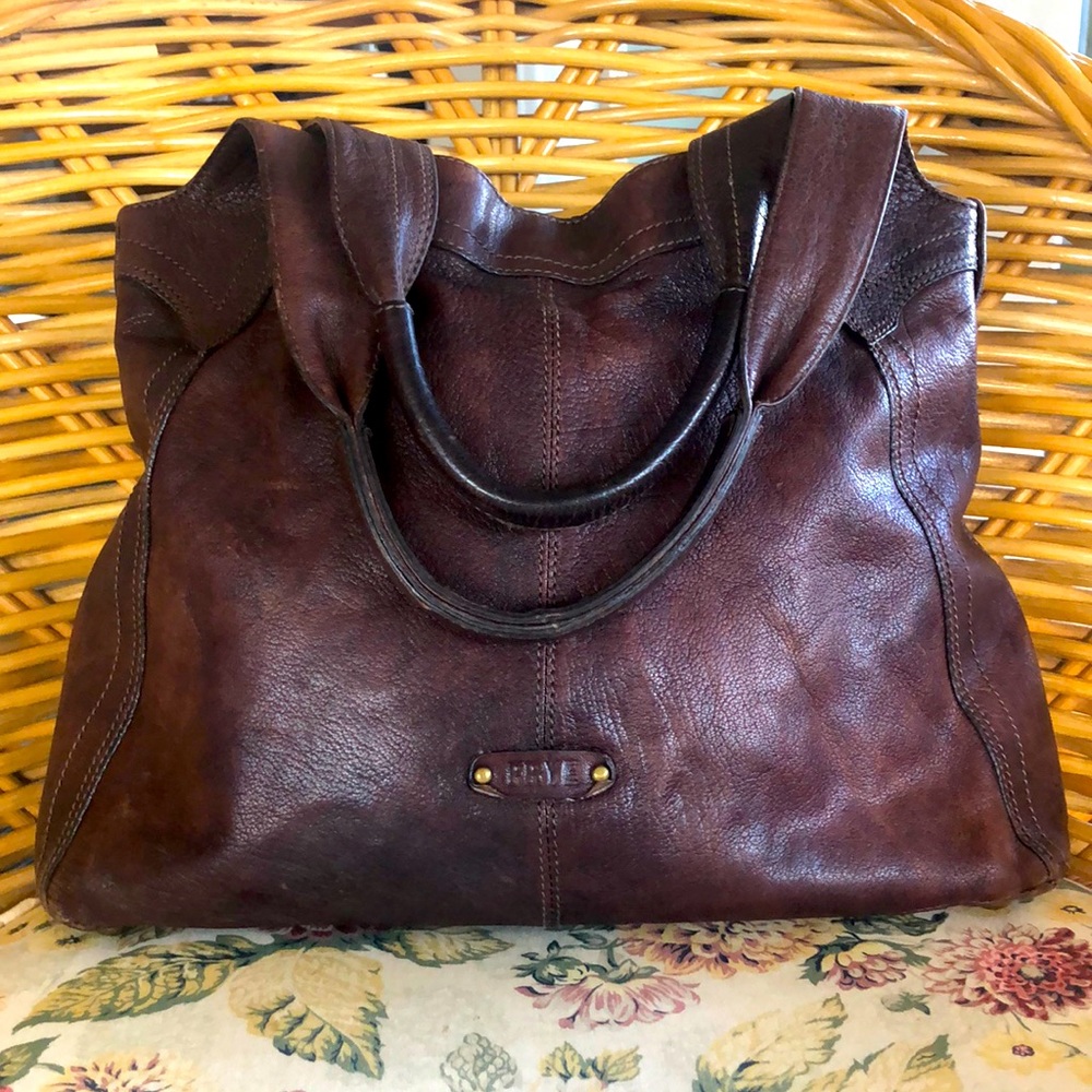 Frye leather brown shoulder bag